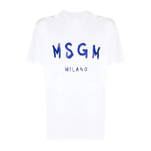 Msgm - Tops > T-Shirts - White - Msgm - Modalova