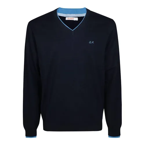 Knitwear > V-neck Knitwear - - Sun68 - Modalova