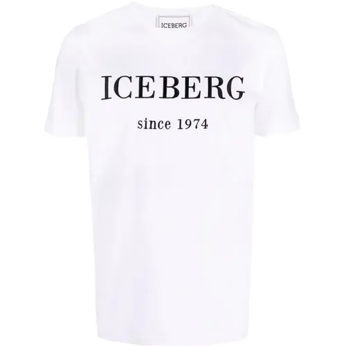 Iceberg - Tops > T-Shirts - White - Iceberg - Modalova