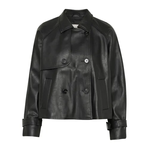Jackets > Leather Jackets - - Kaffe - Modalova