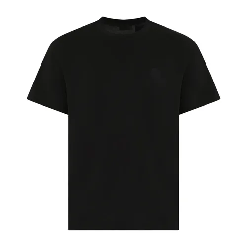 Moncler - Tops > T-Shirts - Black - Moncler - Modalova
