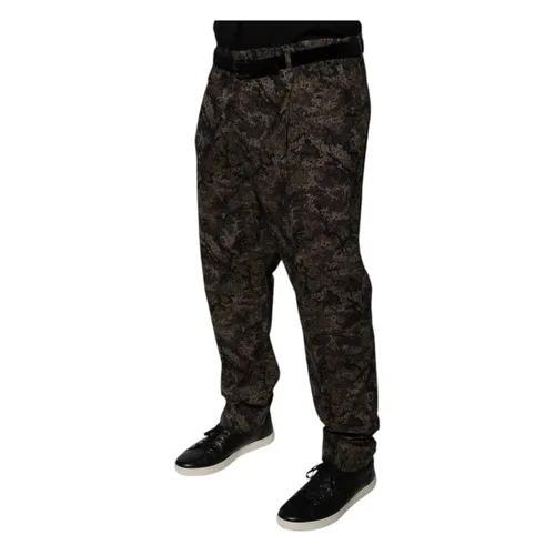 Trousers > Straight Trousers - - Dolce & Gabbana - Modalova