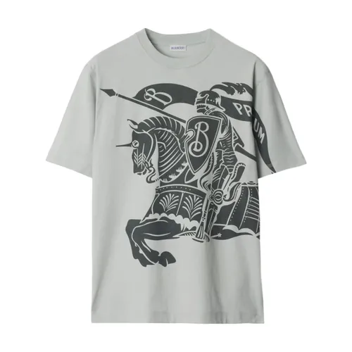 Burberry - Tops > T-Shirts - Gray - Burberry - Modalova