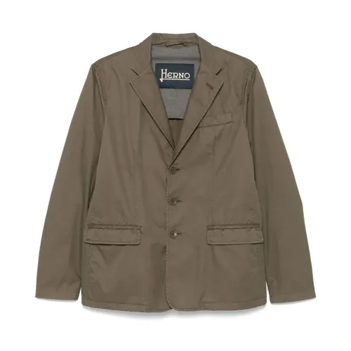 Herno - Jackets > Blazers - Green - Herno - Modalova