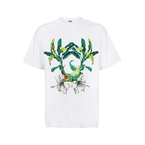 Msgm - Tops > T-Shirts - White - Msgm - Modalova