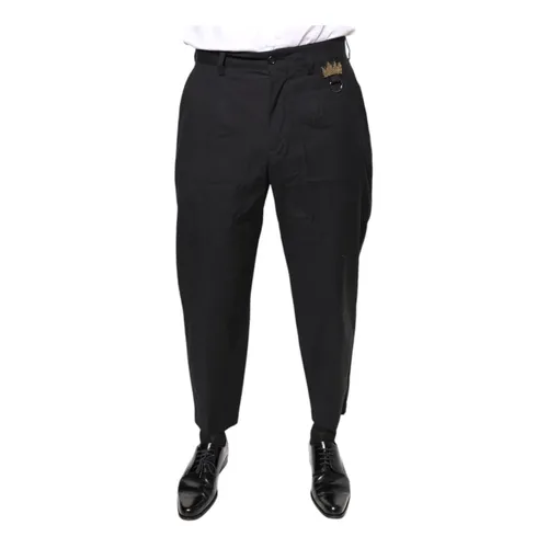 Trousers > Straight Trousers - - Dolce & Gabbana - Modalova