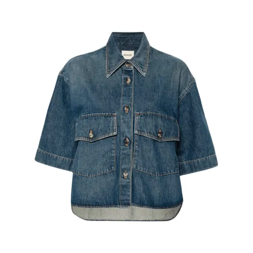 Blouses & Shirts > Denim Shirts - - Khaite - Modalova