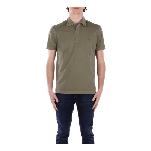 Fay - Tops > Polo Shirts - Green - Fay - Modalova