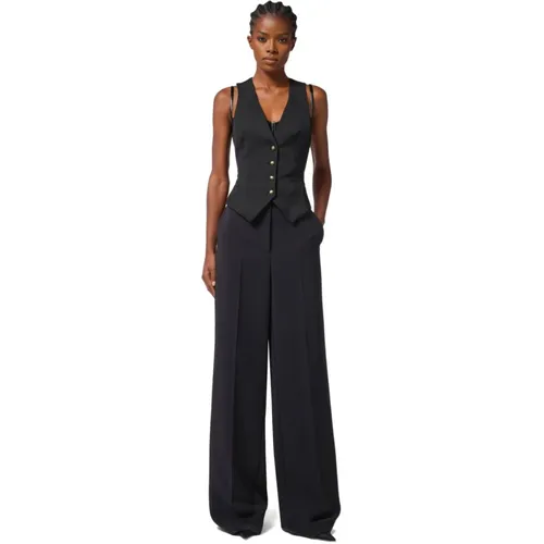 Jackets > Vests - - Elisabetta Franchi - Modalova