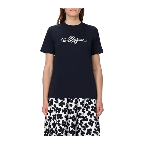 Msgm - Tops > T-Shirts - Blue - Msgm - Modalova
