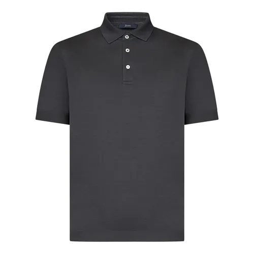 Herno - Tops > T-Shirts - Black - Herno - Modalova