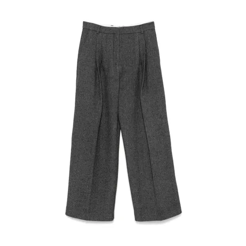 Trousers > Wide Trousers - - Mark Kenly Domino Tan - Modalova