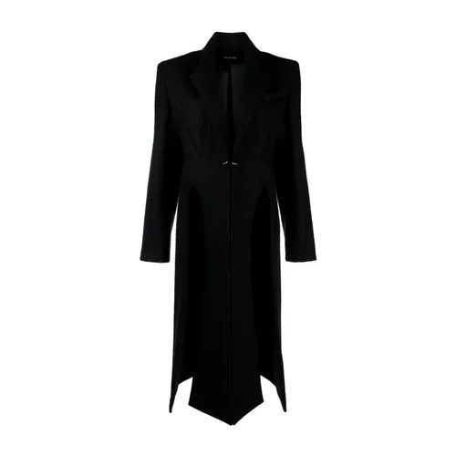 Coats > Single-Breasted Coats - - Mugler - Modalova