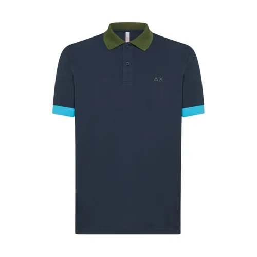 Sun68 - Tops > Polo Shirts - Blue - Sun68 - Modalova