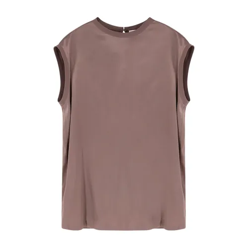 Tops > Sleeveless Tops - - Brunello Cucinelli - Modalova