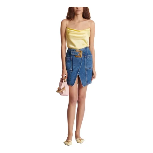 Skirts > Denim Skirts - - Balmain - Modalova