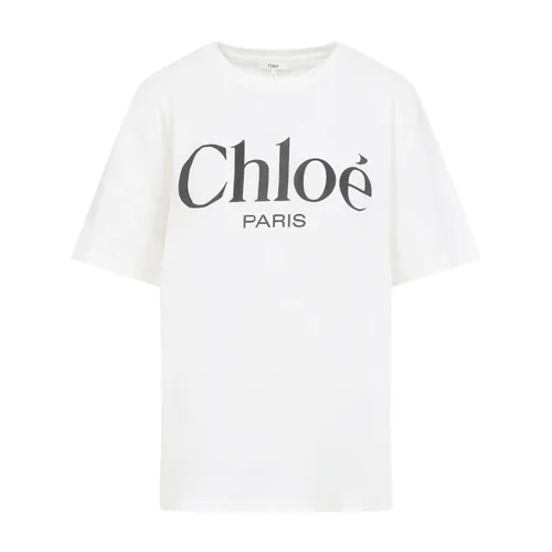 Chloé - Tops > T-Shirts - White - Chloé - Modalova