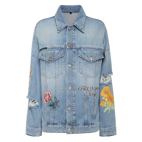 Jackets > Denim Jackets - - Philipp Plein - Modalova
