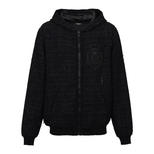Sweatshirts & Hoodies > Zip-throughs - - Balmain - Modalova