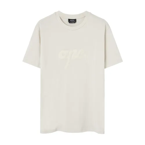 A.p.c. - Tops > T-Shirts - Beige - A.p.c. - Modalova