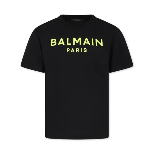 Balmain - Tops > T-Shirts - Black - Balmain - Modalova