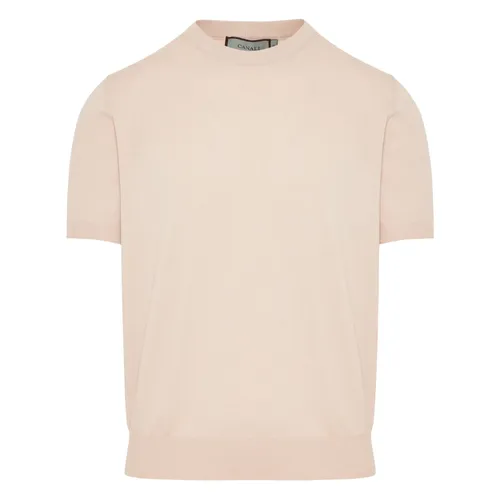 Canali - Tops > T-Shirts - Beige - Canali - Modalova