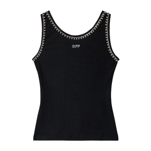 Tops > Sleeveless Tops - - Off White - Modalova