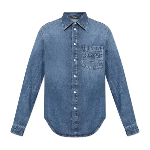 Shirts > Denim Shirts - - Versace - Modalova