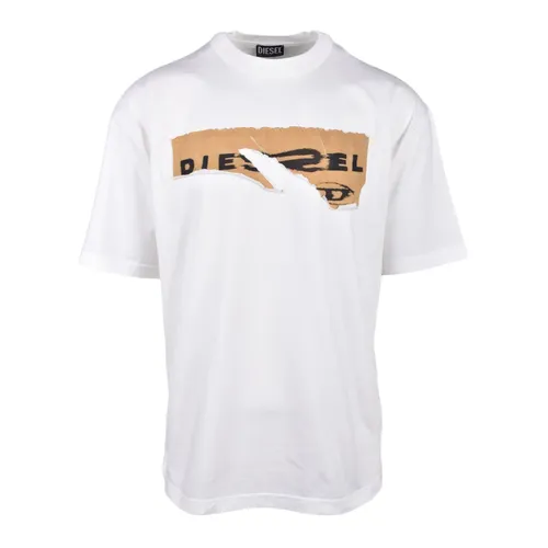 Diesel - Tops > T-Shirts - White - Diesel - Modalova