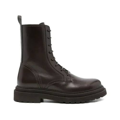 Shoes > Boots > Lace-up Boots - - Brunello Cucinelli - Modalova