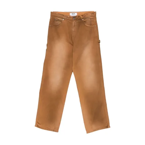 Jeans > Straight Jeans - - Msgm - Modalova