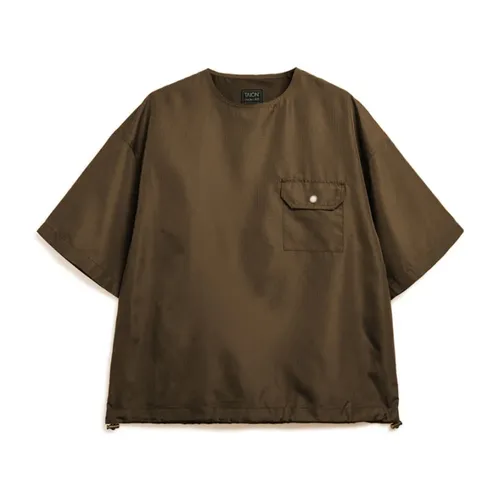 Taion - Tops > T-Shirts - Brown - Taion - Modalova