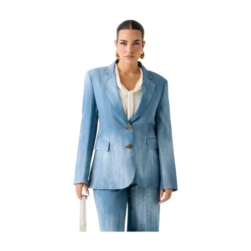 Guess - Jackets > Blazers - Blue - Guess - Modalova