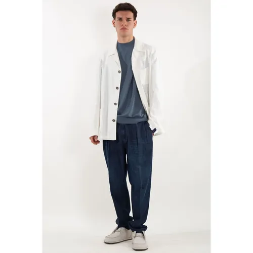 Eleventy - Tops > T-Shirts - Blue - Eleventy - Modalova