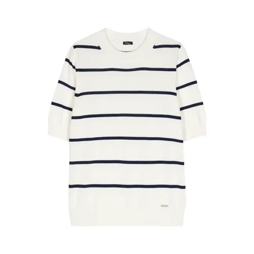 Kiton - Tops > T-Shirts - White - Kiton - Modalova