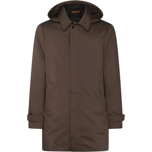 Coats > Single-Breasted Coats - - Moorer - Modalova