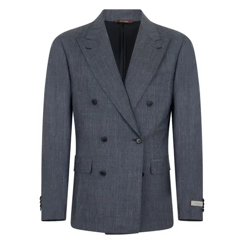 Canali - Jackets > Blazers - Blue - Canali - Modalova