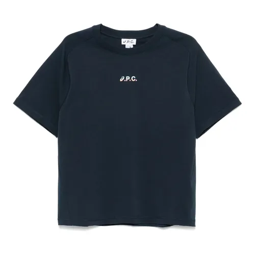 A.p.c. - Tops > T-Shirts - Blue - A.p.c. - Modalova
