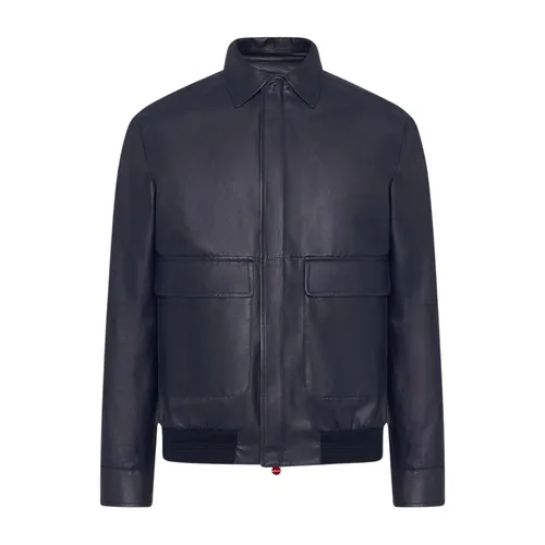 Jackets > Leather Jackets - - Kiton - Modalova