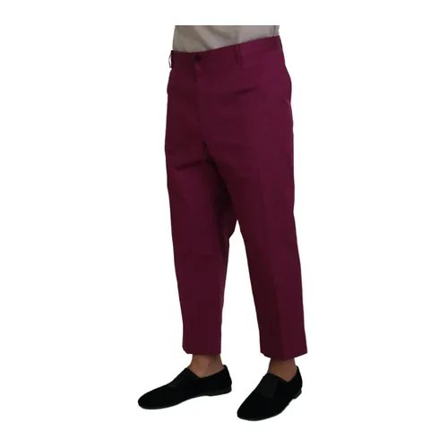 Trousers > Straight Trousers - - Dolce & Gabbana - Modalova
