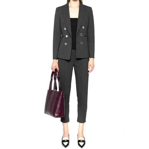 Pinko - Jackets > Blazers - Gray - Pinko - Modalova