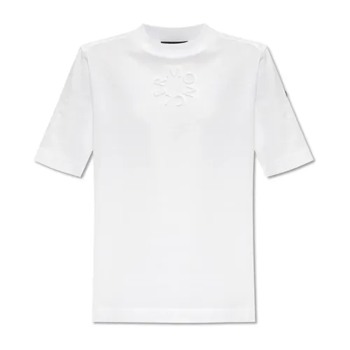 Moncler - Tops > T-Shirts - White - Moncler - Modalova