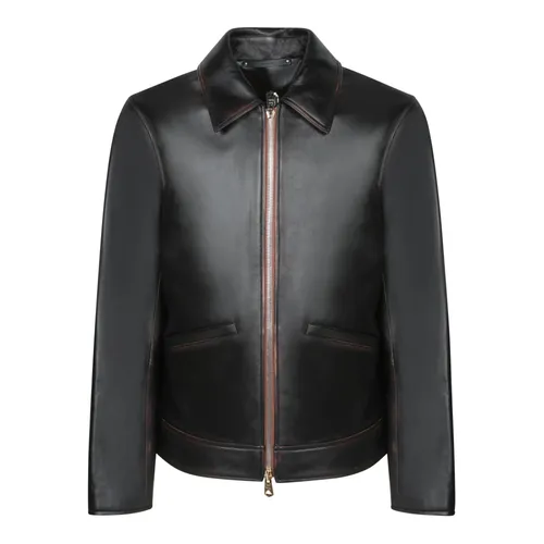 Jackets > Leather Jackets - - Paul Smith - Modalova