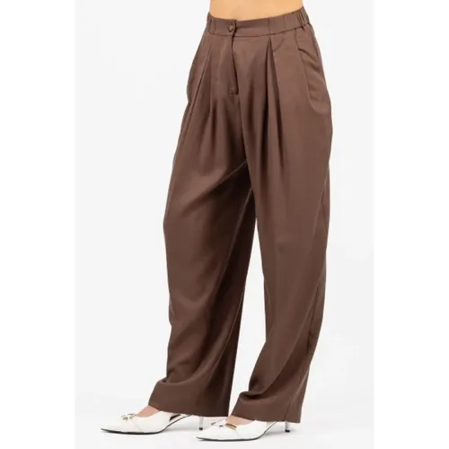 Trousers > Wide Trousers - - Luckylu - Modalova