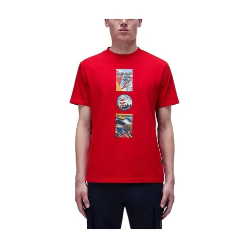Napapijri - Tops > T-Shirts - Red - Napapijri - Modalova