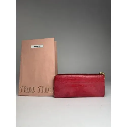 Pre-owned > Pre-owned Accessories > Pre-owned Wallets - - Miu Miu Pre-owned - Modalova