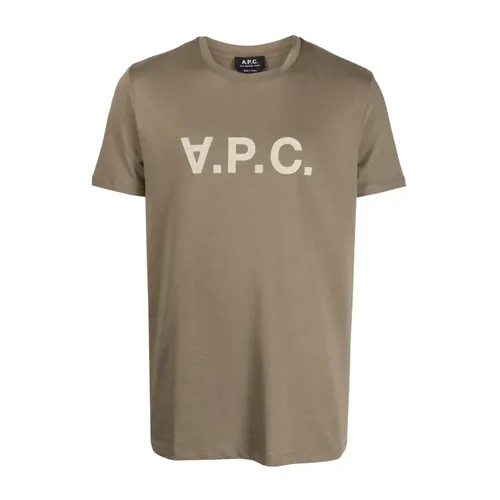 A.p.c. - Tops > T-Shirts - Gray - A.p.c. - Modalova