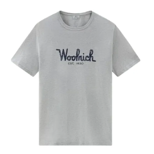 Woolrich - Tops > T-Shirts - Gray - Woolrich - Modalova