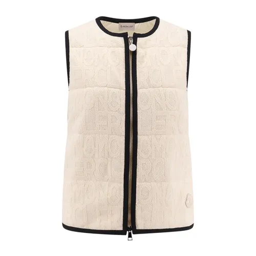 Moncler - Jackets > Vests - White - Moncler - Modalova