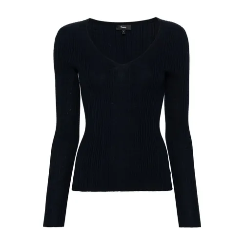 Knitwear > V-neck Knitwear - - Theory - Modalova